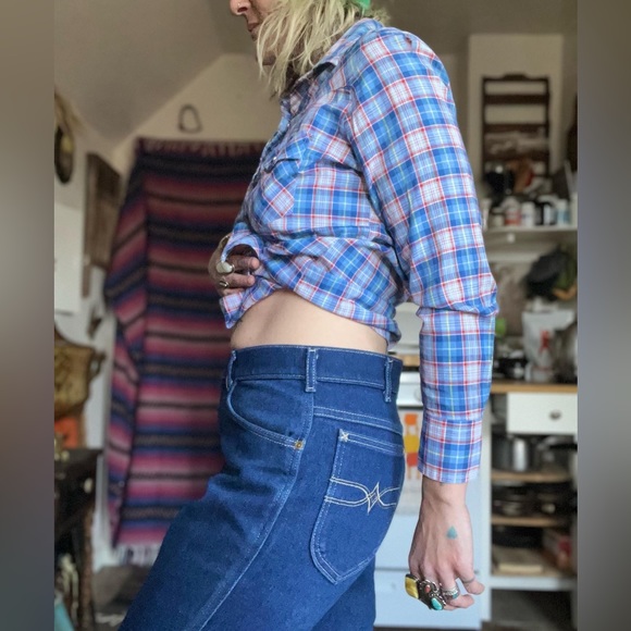 1980’s vintage high rise LEE jeans womens size 32 waist - Picture 2 of 10
